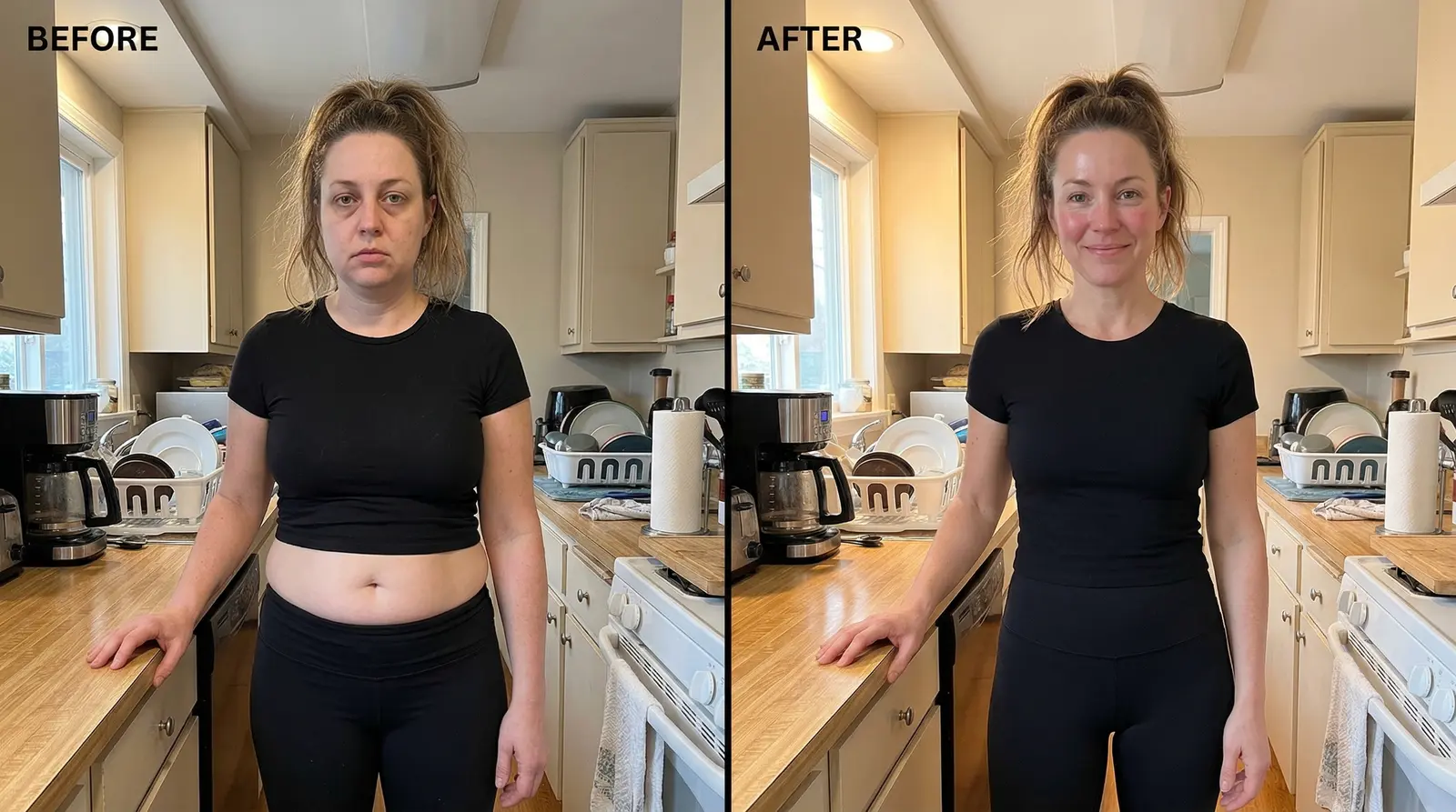 Edna's before and after results
