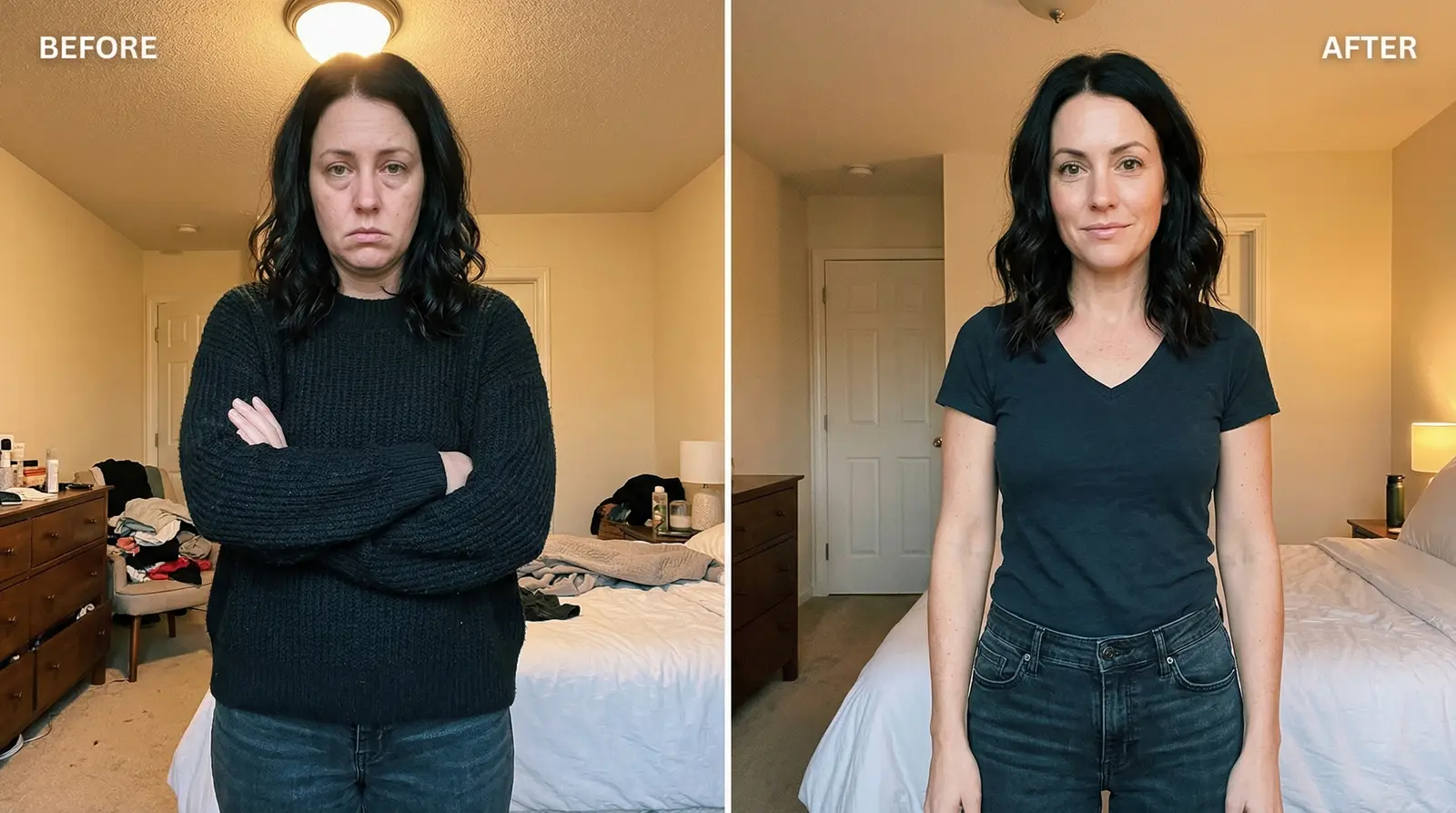 Rachel's before and after results