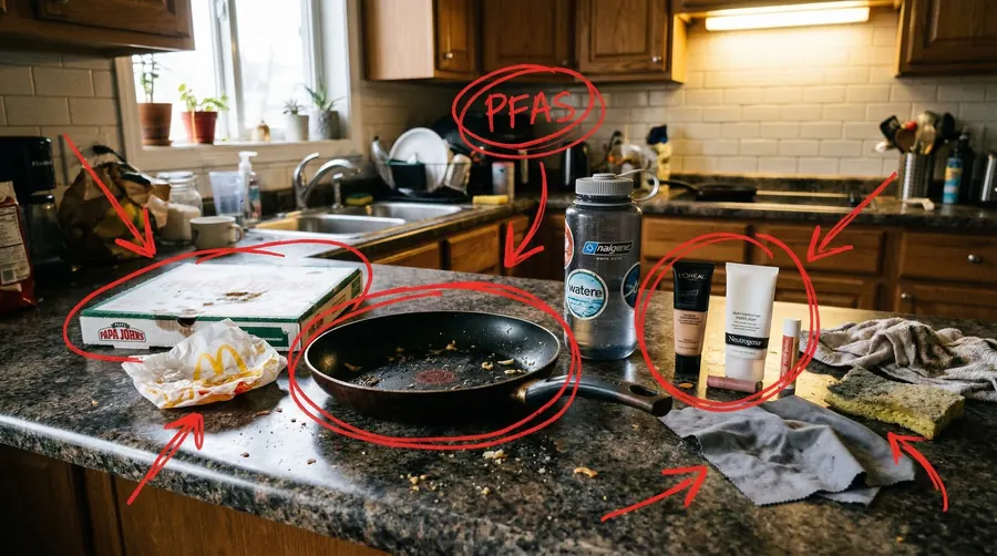 Common sources of PFAS chemicals in everyday products